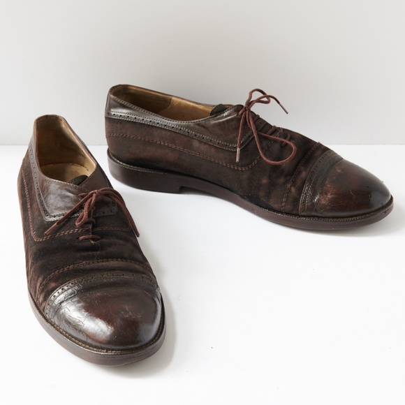 80s - SUSAN BENNIS - WARREN EDWARDS - Shoes - Men\'s - 10 - Brown Suede